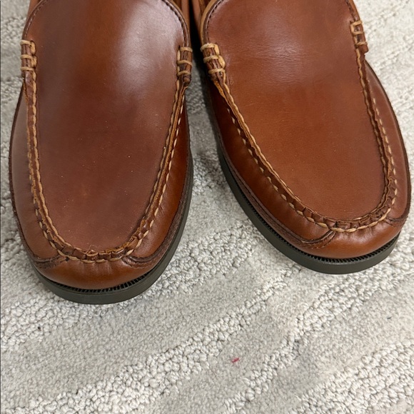 LLBean Mens Leather Penny Loafer‎ Driving Moccasin Shoes Brown - Picture 8 of 9